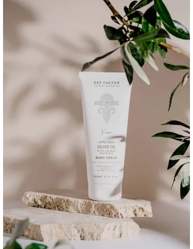 Greckie środki zaradcze | Krem do ciała z organiczną oliwą z oliwek extra virgin od Koroni – 200ml